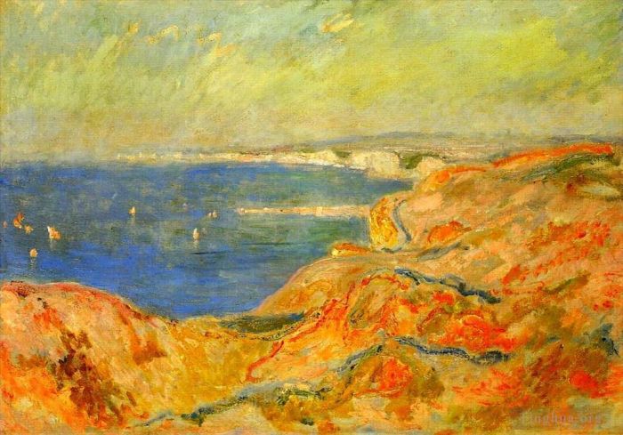Claude Monet Ölgemälde - Auf der Klippe bei Dieppe II