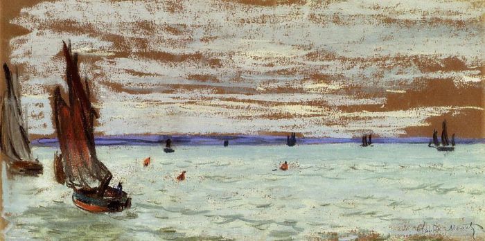 Claude Monet Ölgemälde - Öffnen Sie Seacirca