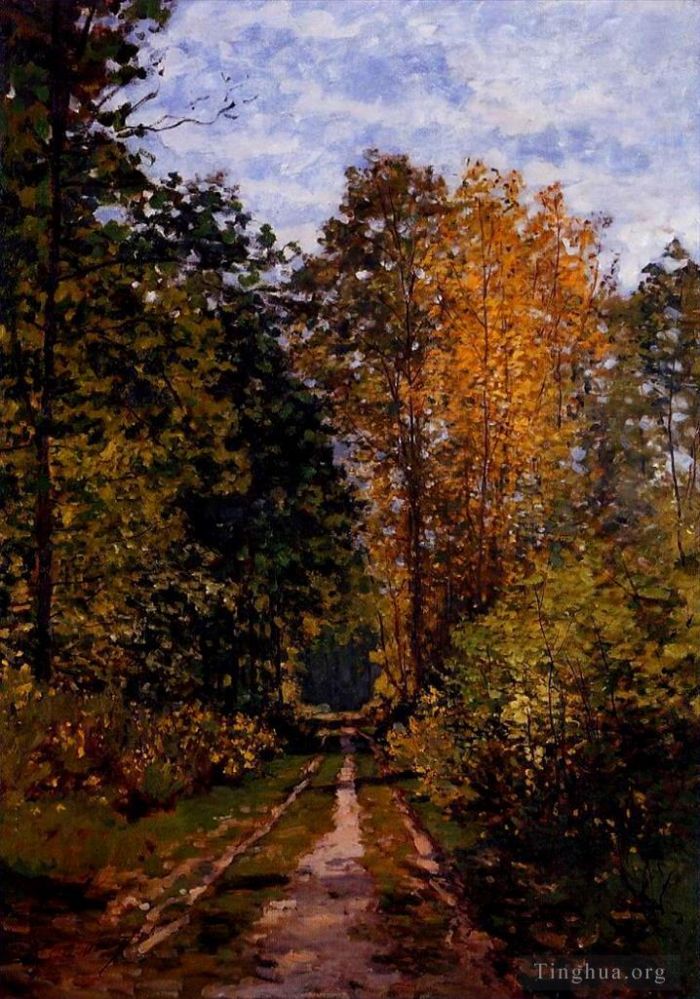 Claude Monet Ölgemälde - Weg im Wald