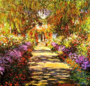 Claude Monet Werk - Weg in Monets Garten in Giverny