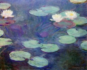 Claude Monet Werk - Rosa Seerosen