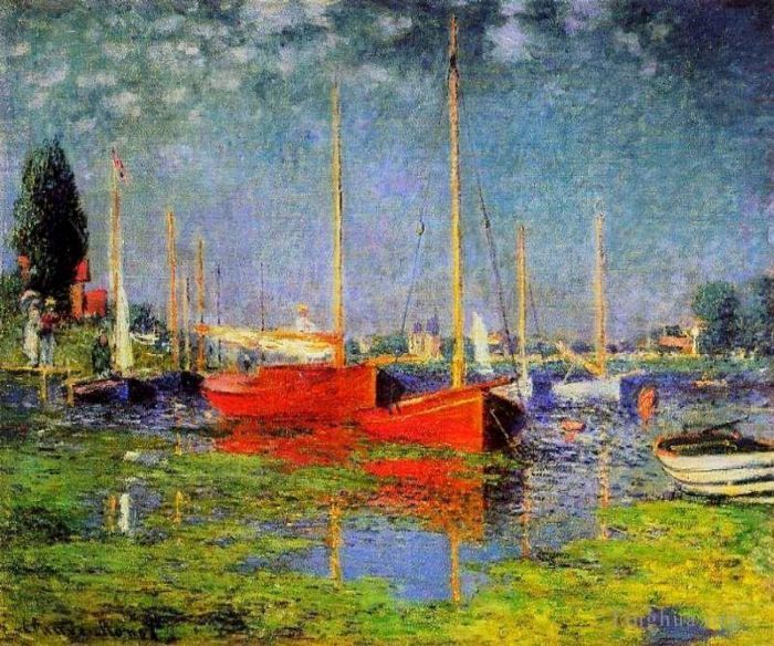 Claude Monet Ölgemälde - Vergnügungsboote in Argenteuil