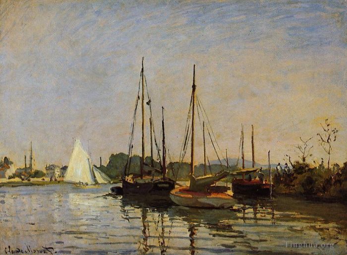 Claude Monet Ölgemälde - Vergnügungsboote