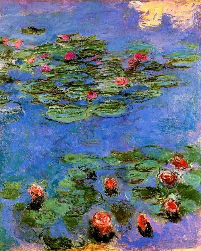 Claude Monet Ölgemälde - Rote Seerosen