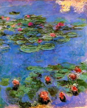 Claude Monet Werk - Rote Seerosen