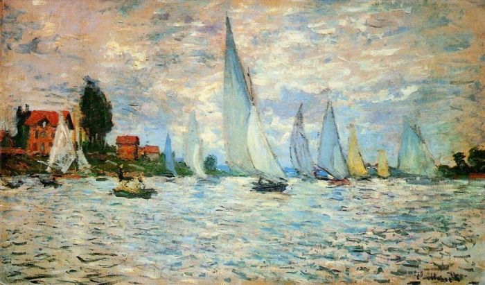 Claude Monet Ölgemälde - Regatta in Argenteuil II