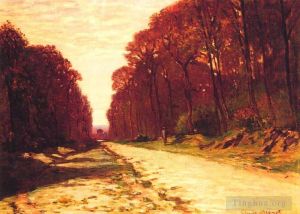 Claude Monet Werk - Straße in einem Wald
