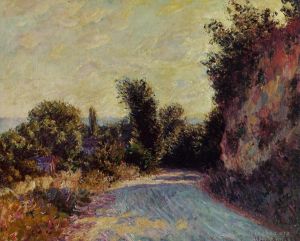 Claude Monet Werk - Straße in der Nähe von Giverny