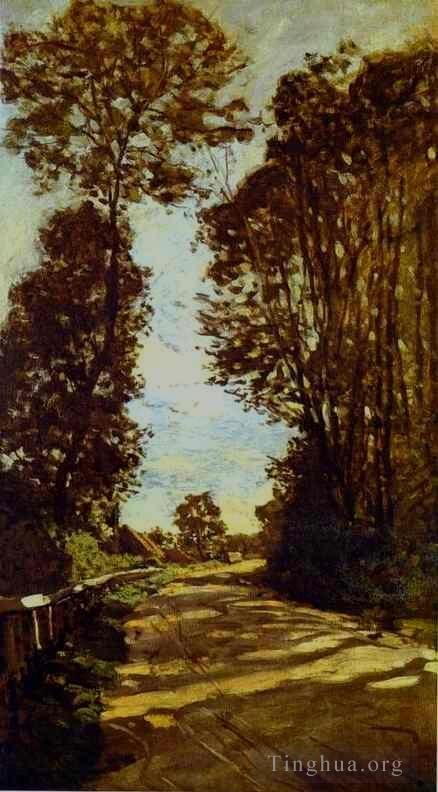 Claude Monet Ölgemälde - Straße zur SaintSimeon Farm