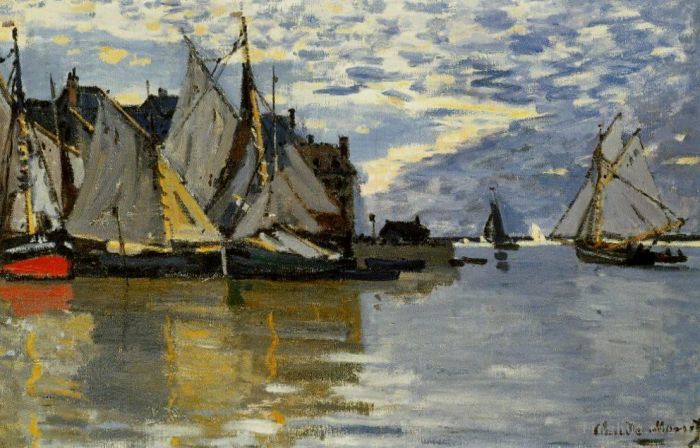Claude Monet Ölgemälde - Segelbootecirca
