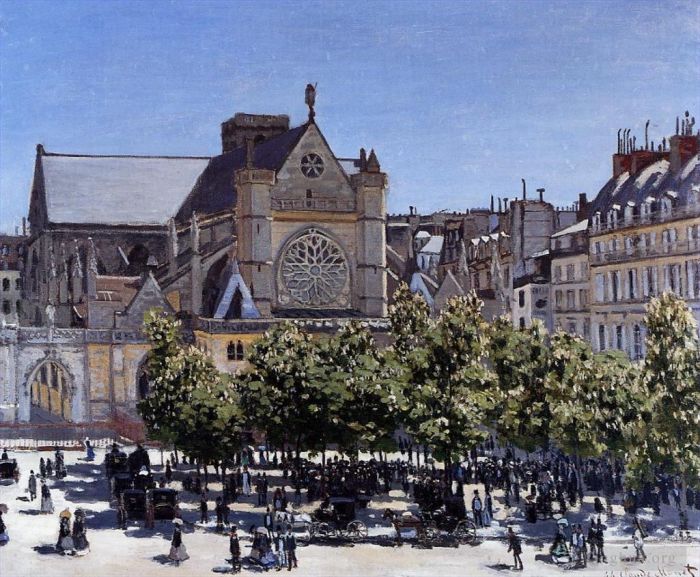Claude Monet Ölgemälde - SaintGermainl Auxerrois