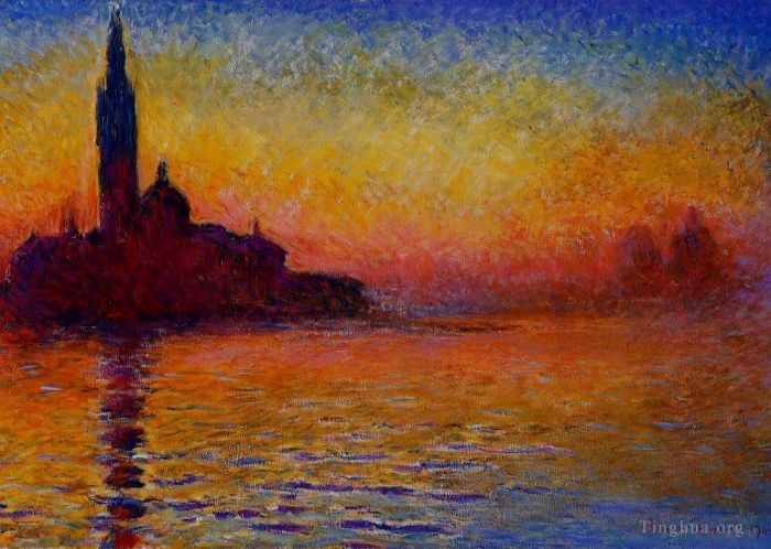 Claude Monet Ölgemälde - San Giorgio Maggiore in der Abenddämmerung