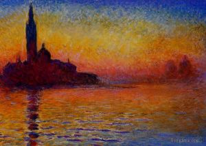Claude Monet Werk - San Giorgio Maggiore in der Abenddämmerung