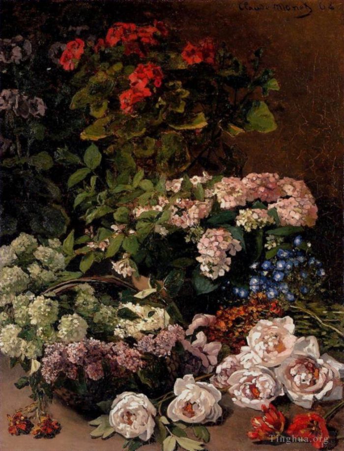 Claude Monet Ölgemälde - Frühlingsblumen