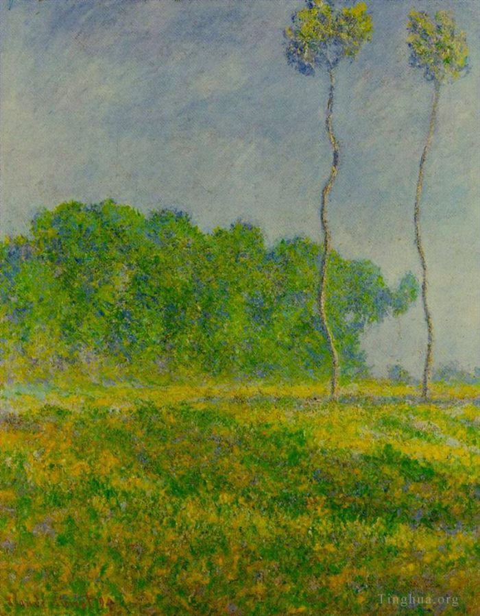 Claude Monet Ölgemälde - Frühlingslandschaft