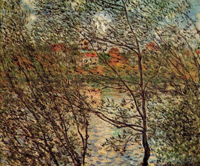 Claude Monet Ölgemälde - Frühling durch die Zweige