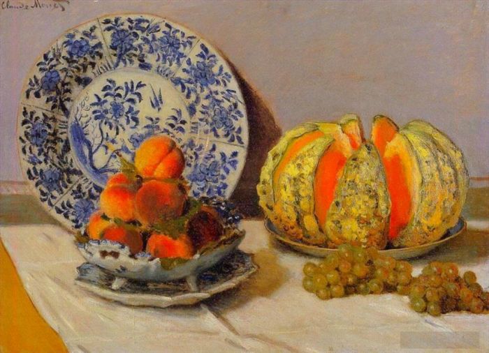 Claude Monet Ölgemälde - Stillleben mit Melone