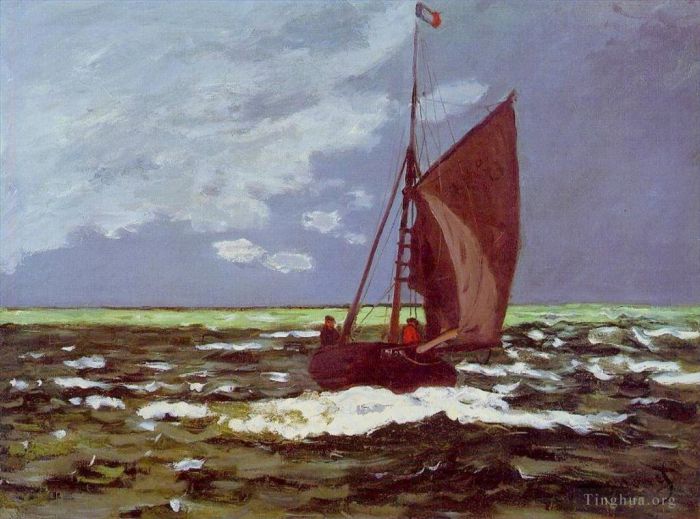 Claude Monet Ölgemälde - Stürmische Meereslandschaft