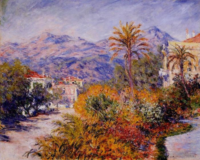 Claude Monet Ölgemälde - Strada Romada in Bordighera