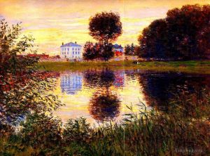 Claude Monet Werk - Detail des kugelförmigen Baumes in Argenteuil