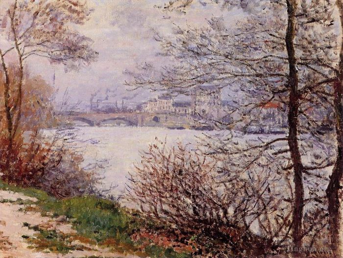 Claude Monet Ölgemälde - Die Ufer der Seine Ile de la GrandeJatte