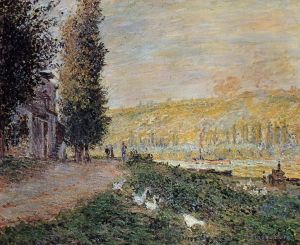 Claude Monet Werk - Die Ufer der Seine Lavacour