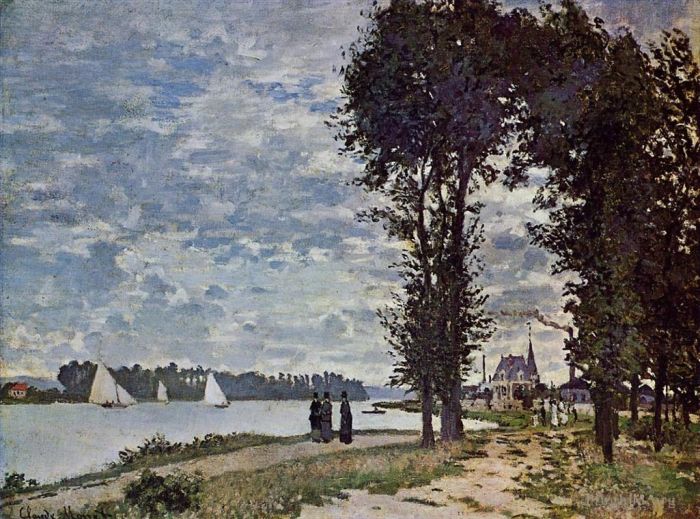 Claude Monet Ölgemälde - Die Ufer der Seine bei Argenteuil