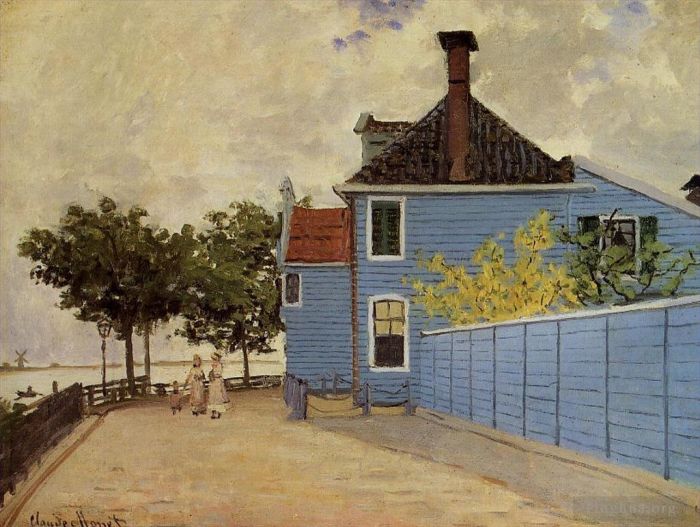 Claude Monet Ölgemälde - Das Blaue Haus in Zaandam
