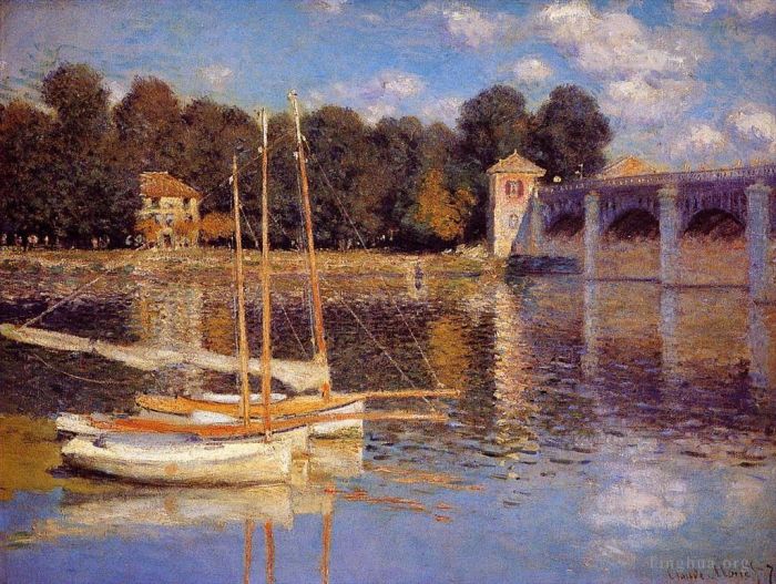 Claude Monet Ölgemälde - Die Brücke von Argenteuil