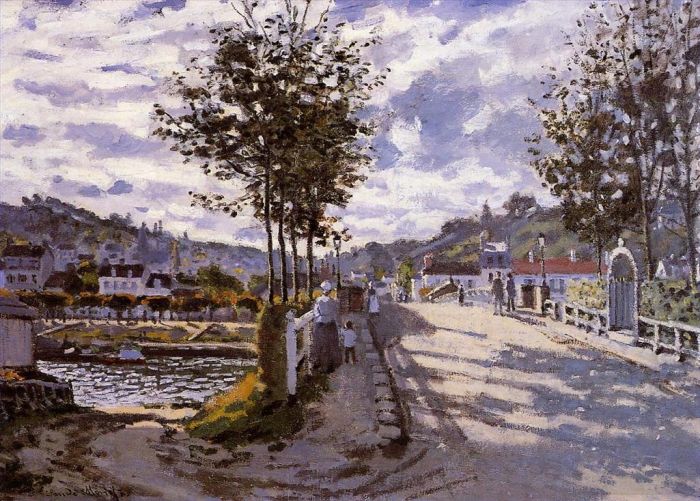Claude Monet Ölgemälde - Die Brücke von Bougival