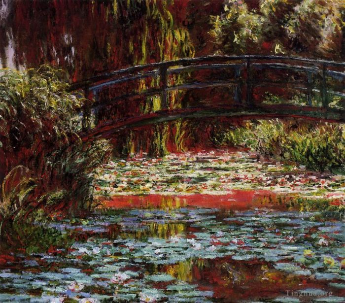 Claude Monet Ölgemälde - Die Brücke über den Seerosenteich