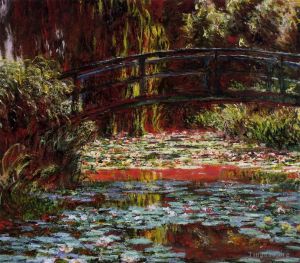 Claude Monet Werk - Die Brücke über den Seerosenteich