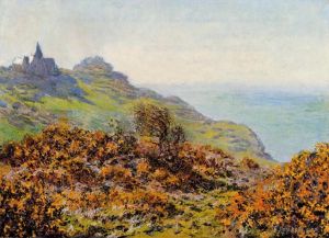 Claude Monet Werk - Die Kirche in Varengeville und die Schlucht von Les Moutiers