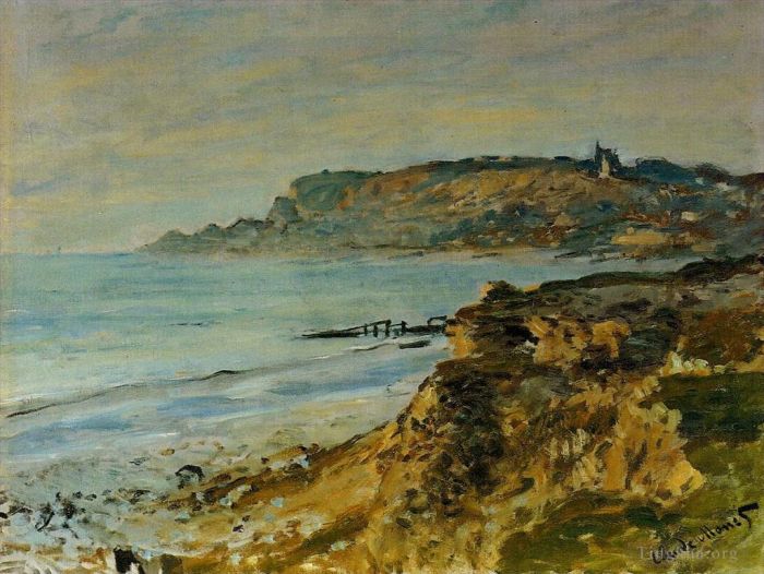 Claude Monet Ölgemälde - Die Klippe bei SainteAdresse
