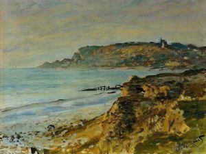 Claude Monet Werk - Die Klippe bei SainteAdresse