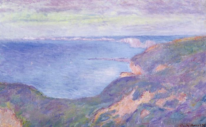 Claude Monet Ölgemälde - Die Klippe bei Dieppe