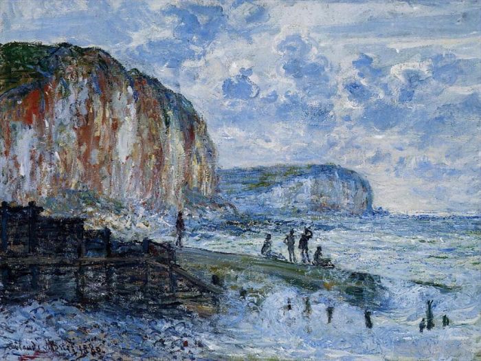 Claude Monet Ölgemälde - Die Klippen von Les PetitesDalles