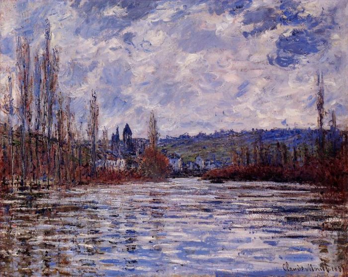 Claude Monet Ölgemälde - Die Überschwemmung der Seine bei Vetheuil