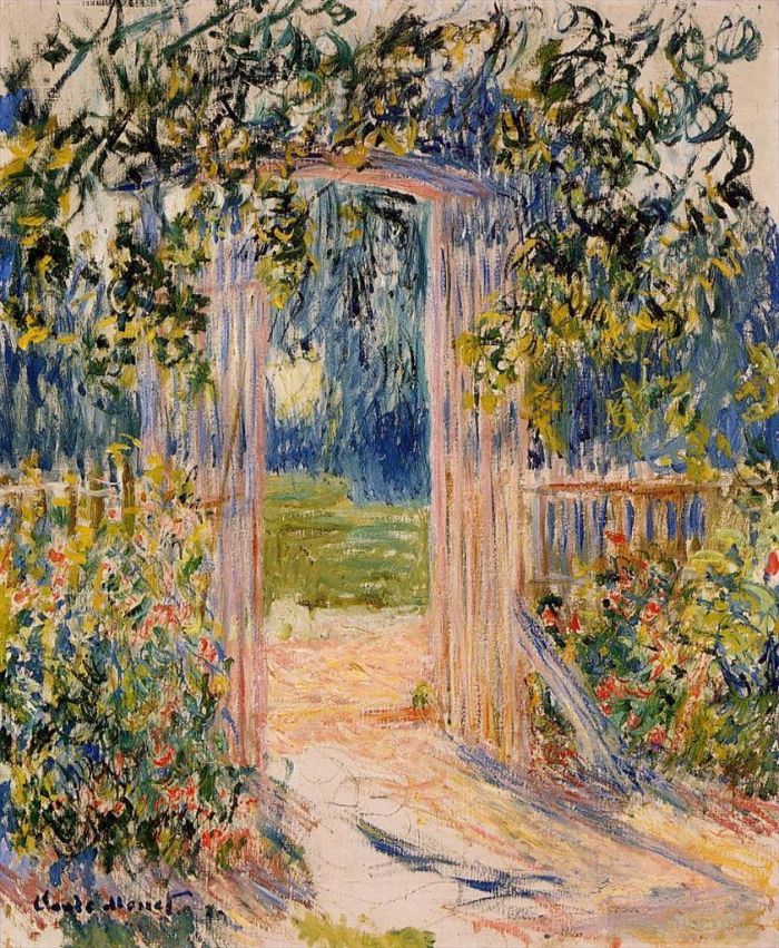 Claude Monet Ölgemälde - Das Gartentor