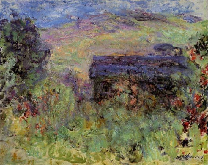 Claude Monet Ölgemälde - Das Haus durch die Rosen gesehen