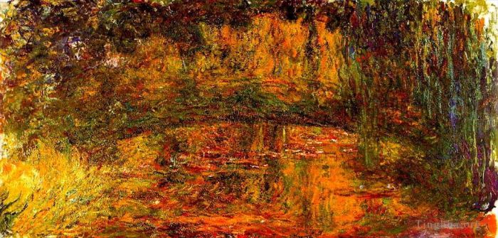 Claude Monet Ölgemälde - Die japanische Brücke 2
