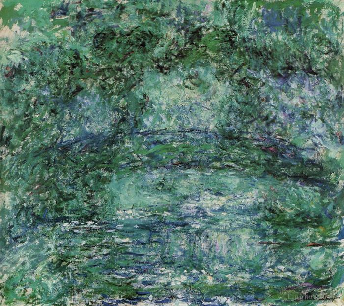 Claude Monet Ölgemälde - Die Japanische Brücke VII