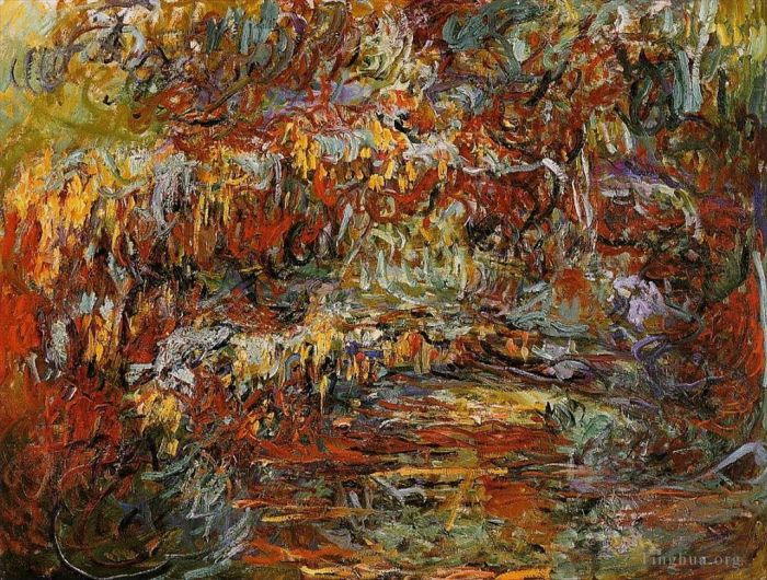 Claude Monet Ölgemälde - Die Japanische Brücke VI