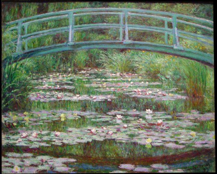 Claude Monet Ölgemälde - Die japanische Fußgängerbrücke