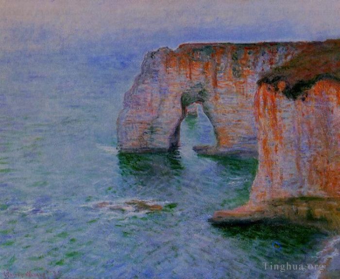 Claude Monet Ölgemälde - Der Manneport von Osten aus gesehen