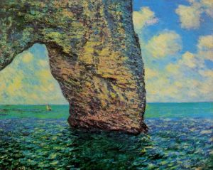 Claude Monet Werk - Der Manneport bei Flut