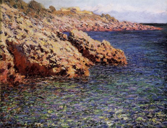 Claude Monet Ölgemälde - Das Mittelmeer, auch Cam d Antibes genannt