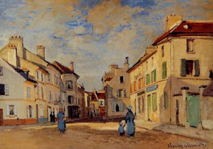 Claude Monet Ölgemälde - Die alte Rue de la Chaussee Argenteuil II