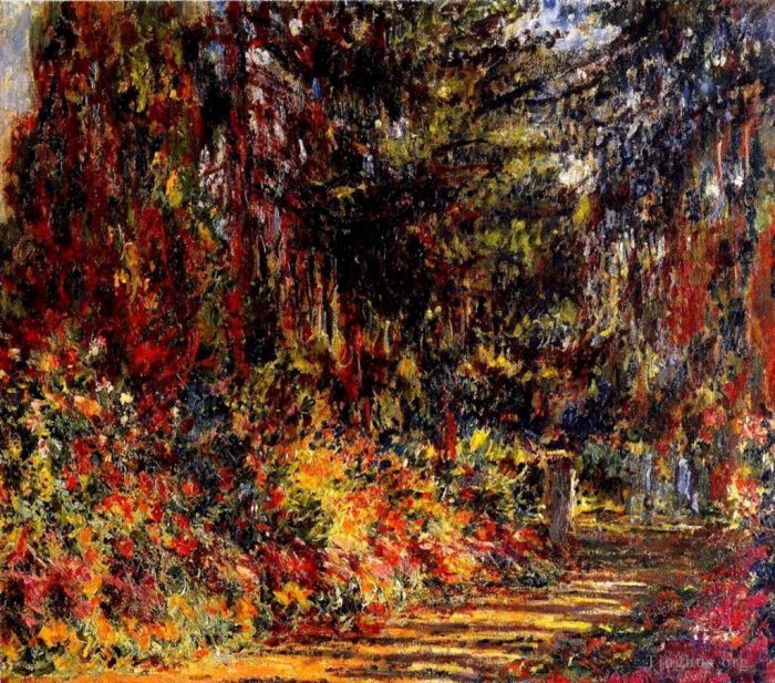 Claude Monet Ölgemälde - Der Weg in Giverny