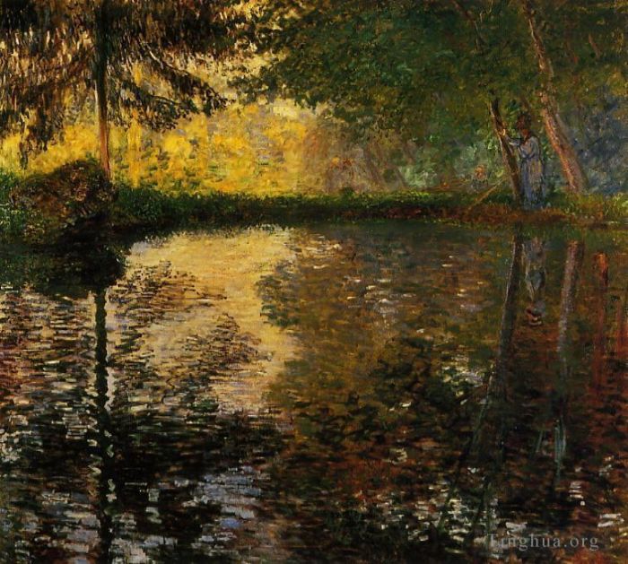 Claude Monet Ölgemälde - Der Teich bei Montgeron II